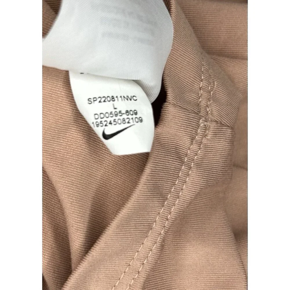 Nike Dri-Fit One Luxe Slim Fit Training Tank Top Women L  Peach Slinky Soft Cute